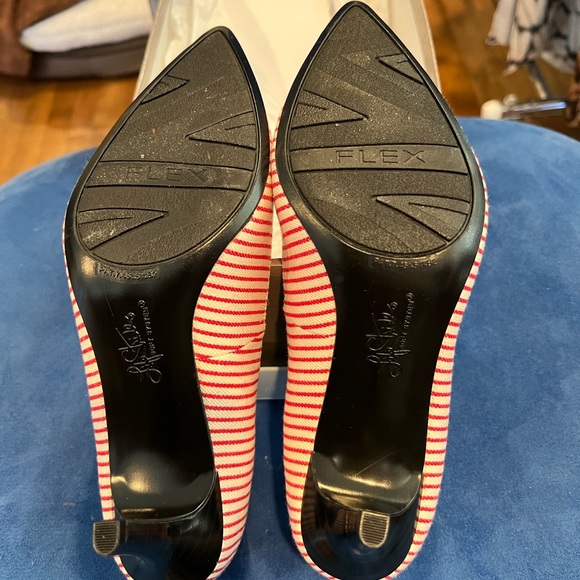 🩷🎉2xHP - Best in Shoes🎉 🩷LifeStride Sevyn Red/White Nautical Canvas 6.5M - Picture 6 of 7